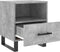 vidaXL - Nachtkastjes - 2 - st - 40x35x47,5 - cm - bewerkt - hout - betongrijs