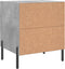 vidaXL - Nachtkastjes - 2 - st - 40x35x47,5 - cm - bewerkt - hout - betongrijs