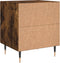 vidaXL - Nachtkastjes - 2 - st - 40x35x47,5 - cm - bewerkt - hout - gerookt - eikenkleur