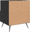 vidaXL - Nachtkastjes - 2 - st - 40x35x47,5 - cm - bewerkt - hout - zwart