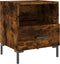 vidaXL - Nachtkastjes - 2 - st - 40x35x47,5 - cm - bewerkt - hout - gerookt - eikenkleur