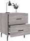 vidaXL - Nachtkastjes - 2 - st - 40x35x47,5 - cm - bewerkt - hout - grijs - sonoma - eiken