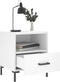 vidaXL - Nachtkastjes - 2 - st - 40x35x47,5 - cm - bewerkt - hout - wit
