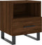 vidaXL - Nachtkastjes - 2 - st - 40x35x47,5 - cm - bewerkt - hout - bruin - eikenkleur