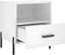 vidaXL - Nachtkastjes - 2 - st - 40x35x47,5 - cm - bewerkt - hout - hoogglans - wit