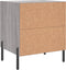 vidaXL - Nachtkastjes - 2 - st - 40x35x47,5 - cm - bewerkt - hout - grijs - sonoma - eiken