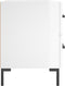 vidaXL - Nachtkastjes - 2 - st - 40x35x47,5 - cm - bewerkt - hout - hoogglans - wit