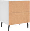vidaXL - Nachtkastjes - 2 - st - 40x35x47,5 - cm - bewerkt - hout - wit