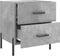 vidaXL - Nachtkastjes - 2 - st - 40x35x47,5 - cm - bewerkt - hout - betongrijs