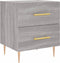 vidaXL - Nachtkastjes - 2 - st - 40x35x47,5 - cm - bewerkt - hout - grijs - sonoma - eiken