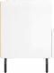 vidaXL - Nachtkastjes - 2 - st - 40x35x47,5 - cm - bewerkt - hout - hoogglans - wit