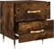 vidaXL - Nachtkastjes - 2 - st - 40x35x47,5 - cm - bewerkt - hout - gerookt - eikenkleur