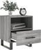 vidaXL - Nachtkastjes - 2 - st - 40x35x47,5 - cm - bewerkt - hout - grijs - sonoma - eiken