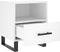 vidaXL - Nachtkastjes - 2 - st - 40x35x47,5 - cm - bewerkt - hout - wit