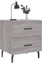 vidaXL - Nachtkastjes - 2 - st - 40x35x47,5 - cm - bewerkt - hout - grijs - sonoma - eiken