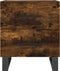 vidaXL - Nachtkastjes - 2 - st - 40x35x47,5 - cm - bewerkt - hout - gerookt - eikenkleur