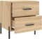 vidaXL - Nachtkastjes - 2 - st - 40x35x47,5 - cm - bewerkt - hout - sonoma - eikenkleur