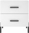 vidaXL - Nachtkastjes - 2 - st - 40x35x47,5 - cm - bewerkt - hout - wit