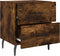 vidaXL - Nachtkastjes - 2 - st - 40x35x47,5 - cm - bewerkt - hout - gerookt - eikenkleur