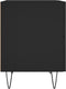 vidaXL - Nachtkastjes - 2 - st - 40x35x47,5 - cm - bewerkt - hout - zwart