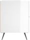 vidaXL - Nachtkastjes - 2 - st - 40x35x47,5 - cm - bewerkt - hout - hoogglans - wit