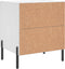 vidaXL - Nachtkastjes - 2 - st - 40x35x47,5 - cm - bewerkt - hout - wit