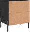 vidaXL - Nachtkastjes - 2 - st - 40x35x47,5 - cm - bewerkt - hout - zwart