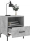 vidaXL - Nachtkastjes - 2 - st - 40x35x47,5 - cm - bewerkt - hout - betongrijs