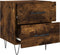vidaXL - Nachtkastjes - 2 - st - 40x35x47,5 - cm - bewerkt - hout - gerookt - eikenkleur