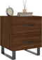 vidaXL - Nachtkastjes - 2 - st - 40x35x47,5 - cm - bewerkt - hout - bruin - eikenkleur