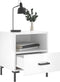vidaXL - Nachtkastjes - 2 - st - 40x35x47,5 - cm - bewerkt - hout - hoogglans - wit