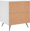 vidaXL - Nachtkastjes - 2 - st - 40x35x47,5 - cm - bewerkt - hout - wit