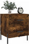 vidaXL - Nachtkastjes - 2 - st - 40x35x47,5 - cm - bewerkt - hout - gerookt - eikenkleur