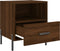 vidaXL - Nachtkastjes - 2 - st - 40x35x47,5 - cm - bewerkt - hout - bruin - eikenkleur