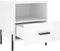 vidaXL - Nachtkastjes - 2 - st - 40x35x47,5 - cm - bewerkt - hout - wit