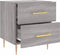 vidaXL - Nachtkastjes - 2 - st - 40x35x47,5 - cm - bewerkt - hout - grijs - sonoma - eiken