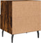vidaXL - Nachtkastjes - 2 - st - 40x35x47,5 - cm - bewerkt - hout - gerookt - eikenkleur
