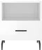 vidaXL - Nachtkastjes - 2 - st - 40x35x47,5 - cm - bewerkt - hout - hoogglans - wit
