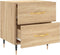 vidaXL - Nachtkastjes - 2 - st - 40x35x47,5 - cm - bewerkt - hout - sonoma - eikenkleur