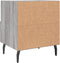 vidaXL - Nachtkastjes - 2 - st - 40x35x47,5 - cm - bewerkt - hout - grijs - sonoma - eiken
