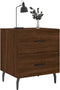 vidaXL - Nachtkastjes - 2 - st - 40x35x47,5 - cm - bewerkt - hout - bruin - eikenkleur