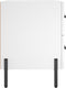 vidaXL - Nachtkastjes - 2 - st - 40x35x47,5 - cm - bewerkt - hout - wit