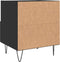 vidaXL - Nachtkastjes - 2 - st - 40x35x47,5 - cm - bewerkt - hout - zwart