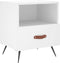 vidaXL - Nachtkastjes - 2 - st - 40x35x47,5 - cm - bewerkt - hout - wit