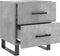 vidaXL - Nachtkastjes - 2 - st - 40x35x47,5 - cm - bewerkt - hout - betongrijs