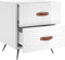 vidaXL - Nachtkastjes - 2 - st - 40x35x47,5 - cm - bewerkt - hout - hoogglans - wit