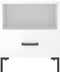vidaXL - Nachtkastjes - 2 - st - 40x35x47,5 - cm - bewerkt - hout - hoogglans - wit