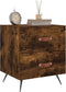 vidaXL - Nachtkastjes - 2 - st - 40x35x47,5 - cm - bewerkt - hout - gerookt - eikenkleur