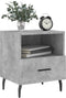vidaXL - Nachtkastjes - 2 - st - 40x35x47,5 - cm - bewerkt - hout - betongrijs