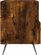 vidaXL - Nachtkastjes - 2 - st - 40x35x47,5 - cm - bewerkt - hout - gerookt - eikenkleur